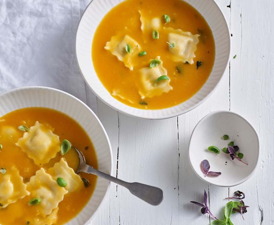 Crema di zucca con ravioli Low Fat