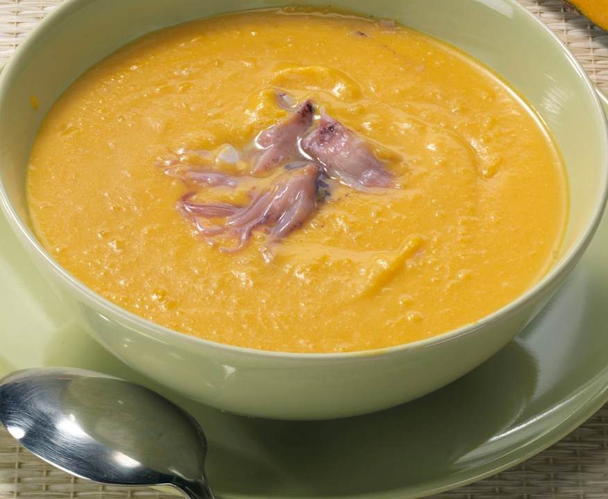 Crema di zucca e calamaretti Protein