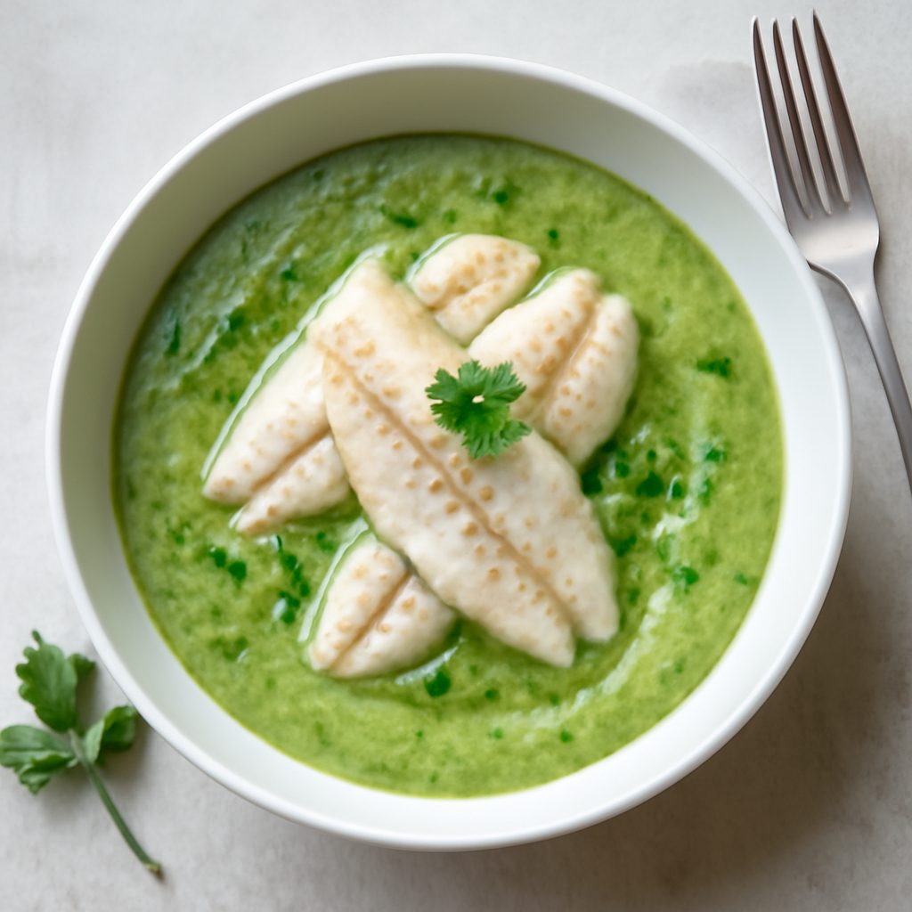 Crema di zucchine con filetti di sogliola fit proteico