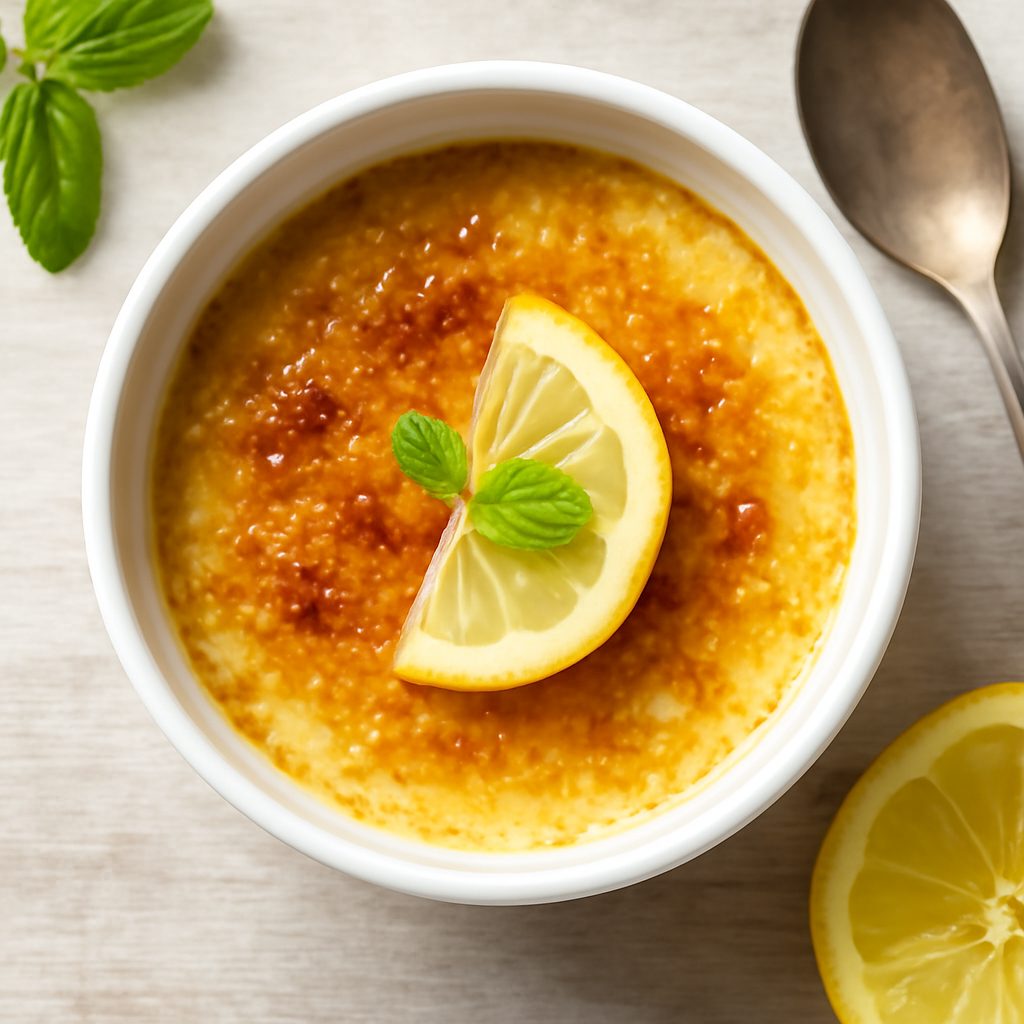 Crème Brûlée al Cioccolato Bianco e Limone
