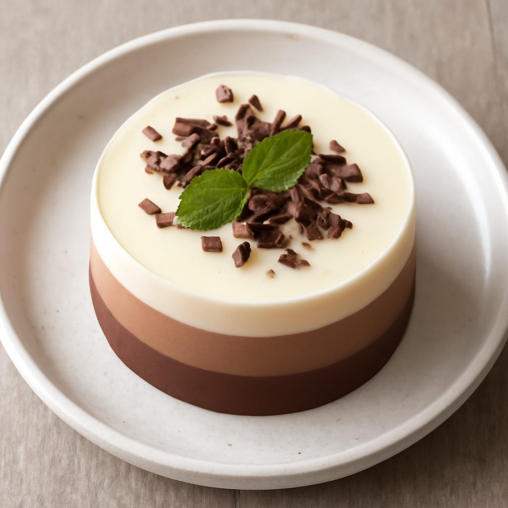 Cremino ai tre cioccolati proteico low-carb
