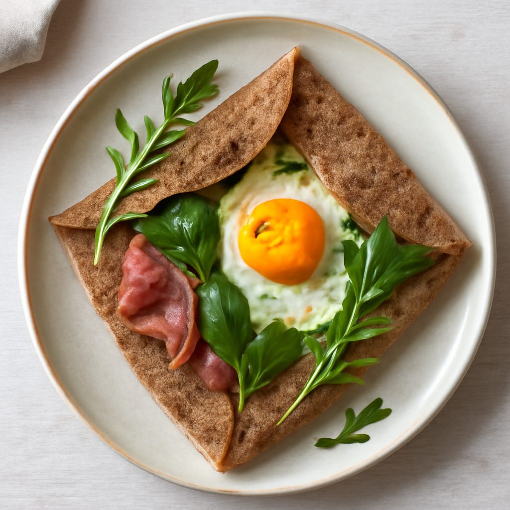 Crêpe di grano saraceno con salsa al cacao fit Protein