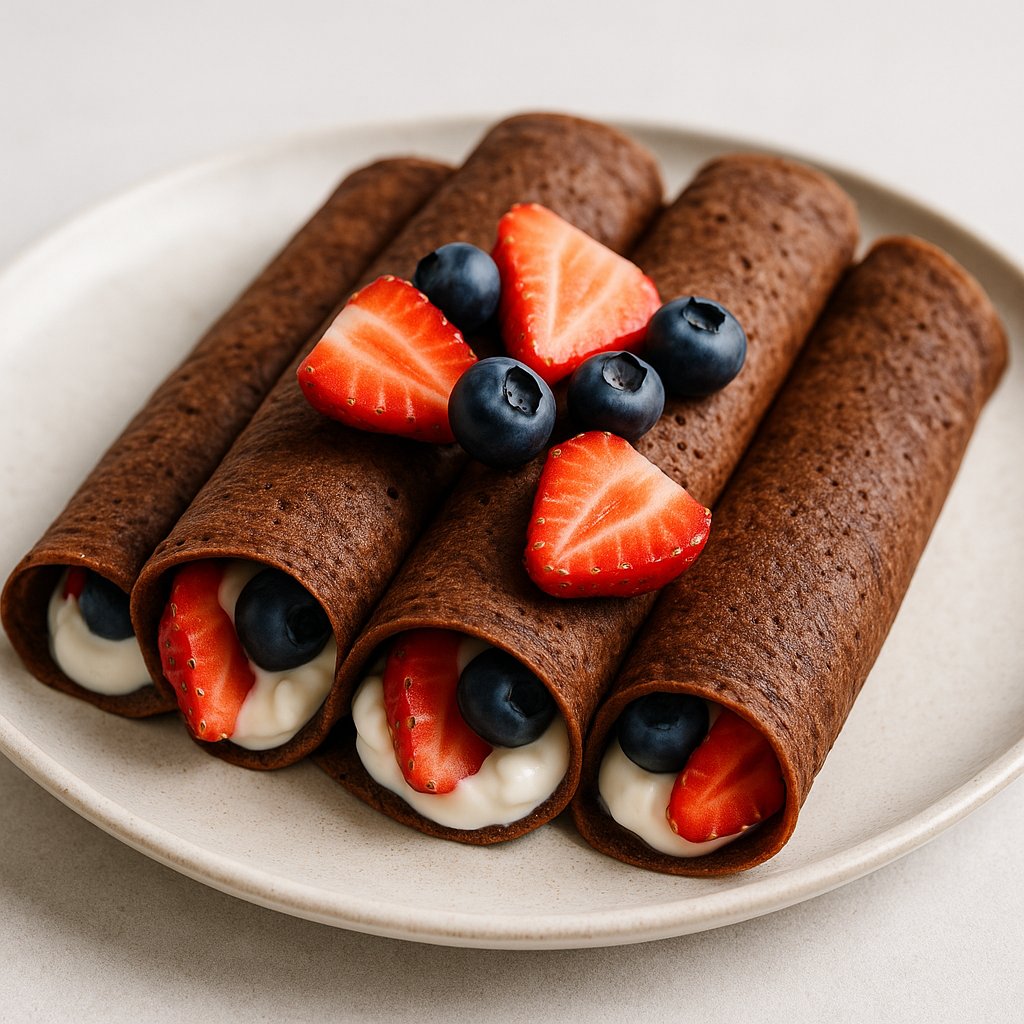 Crepes al cacao