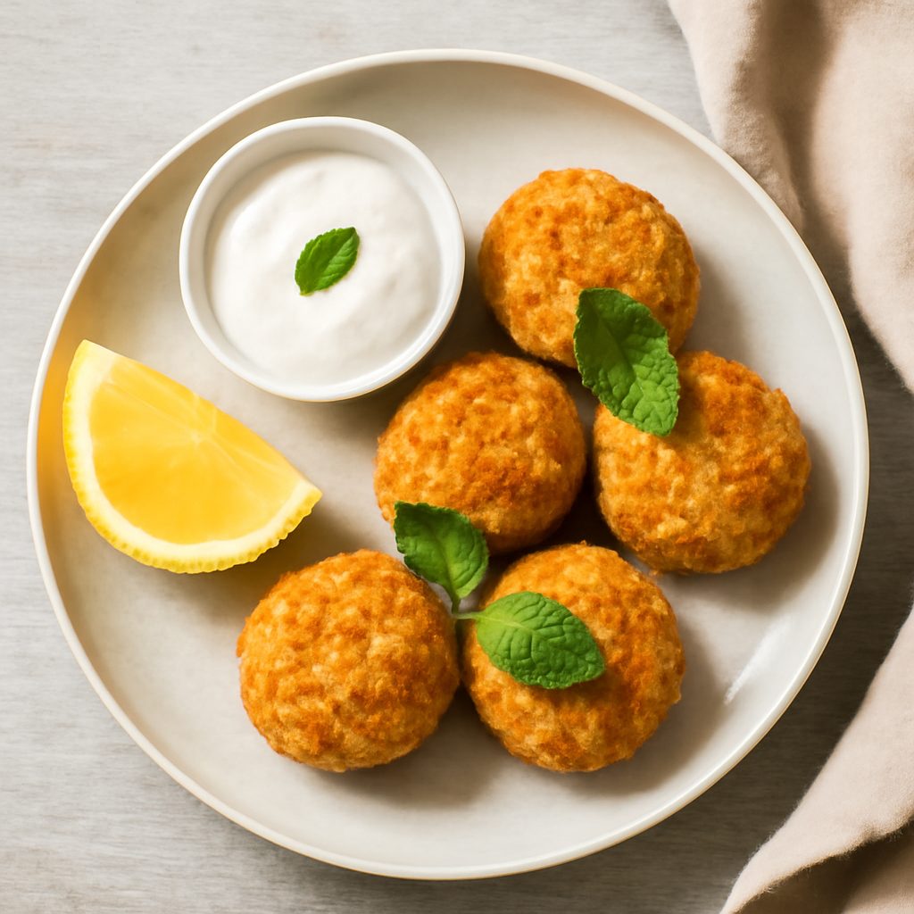 Crocchette di pesce alla menta proteiche low-carb