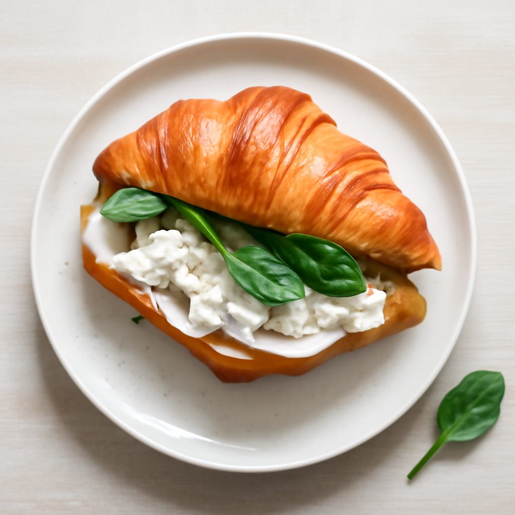 Croissant proteico al salmone affumicato - Versione Low Carb Fit