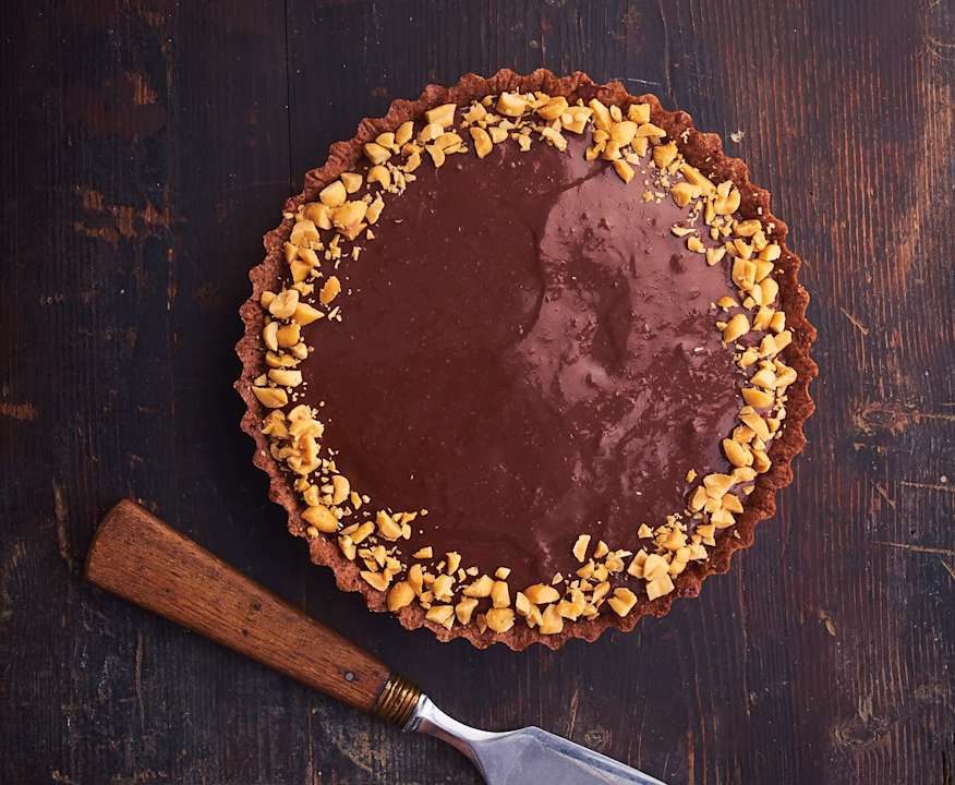 Crostata al cioccolato e burro di arachidi Low Carb