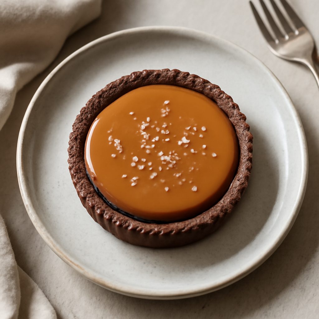 Crostata al Cioccolato e Caramello Salato Low Carb