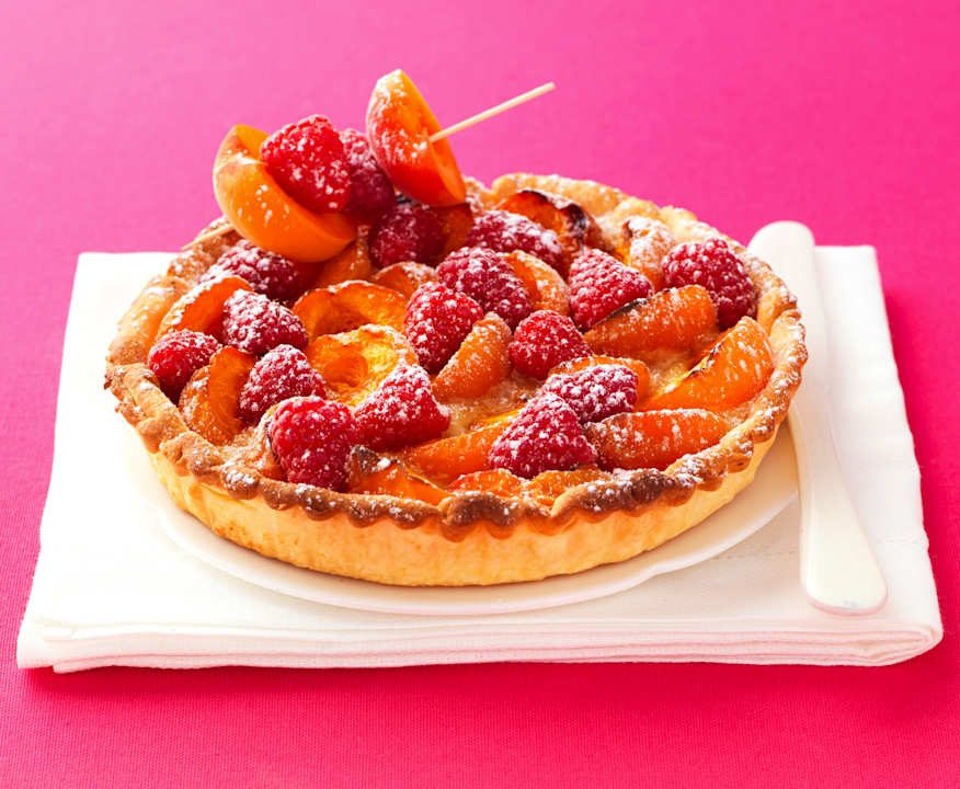 Crostata albicocche e lamponi Protein
