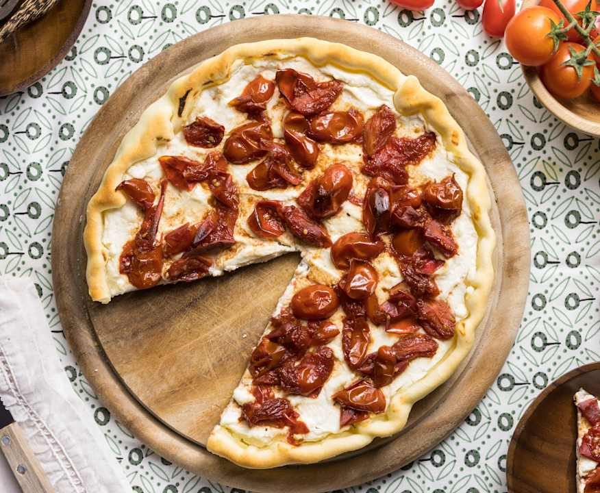 Crostata con datterini in agrodolce Low Fat