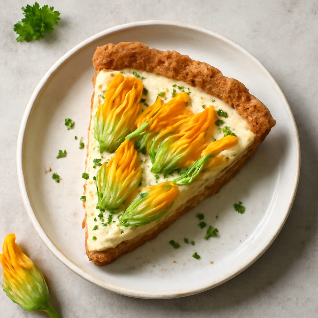 Crostata con Fiori di Zucca