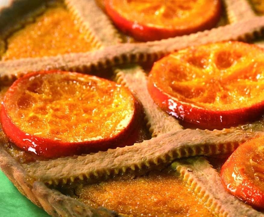 Crostata di carote e arance