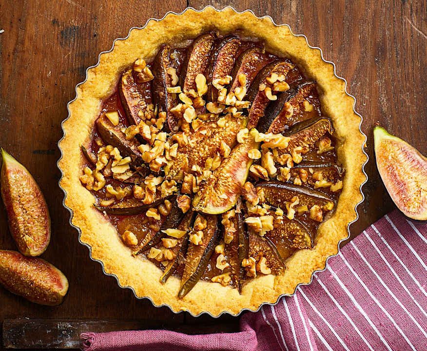 Crostata di fichi e noci al profumo di agrumi