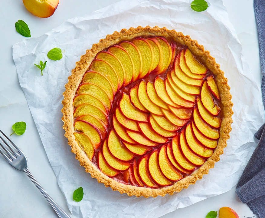 Crostata di grano saraceno e pesche (senza glutine) Protein