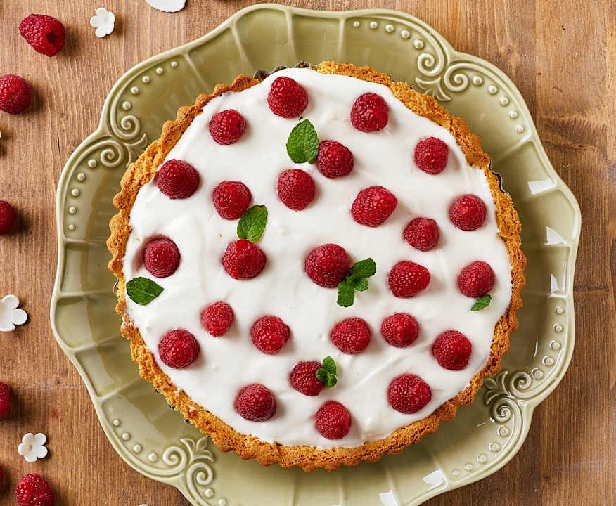 Crostata di mais con crema al mascarpone (senza glutine) Low Carb