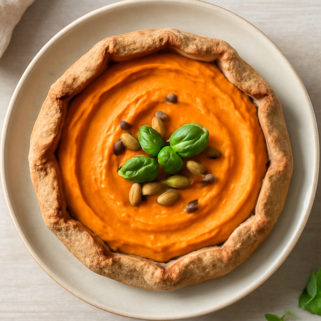 Crostata di zucca fit proteica monoporzione
