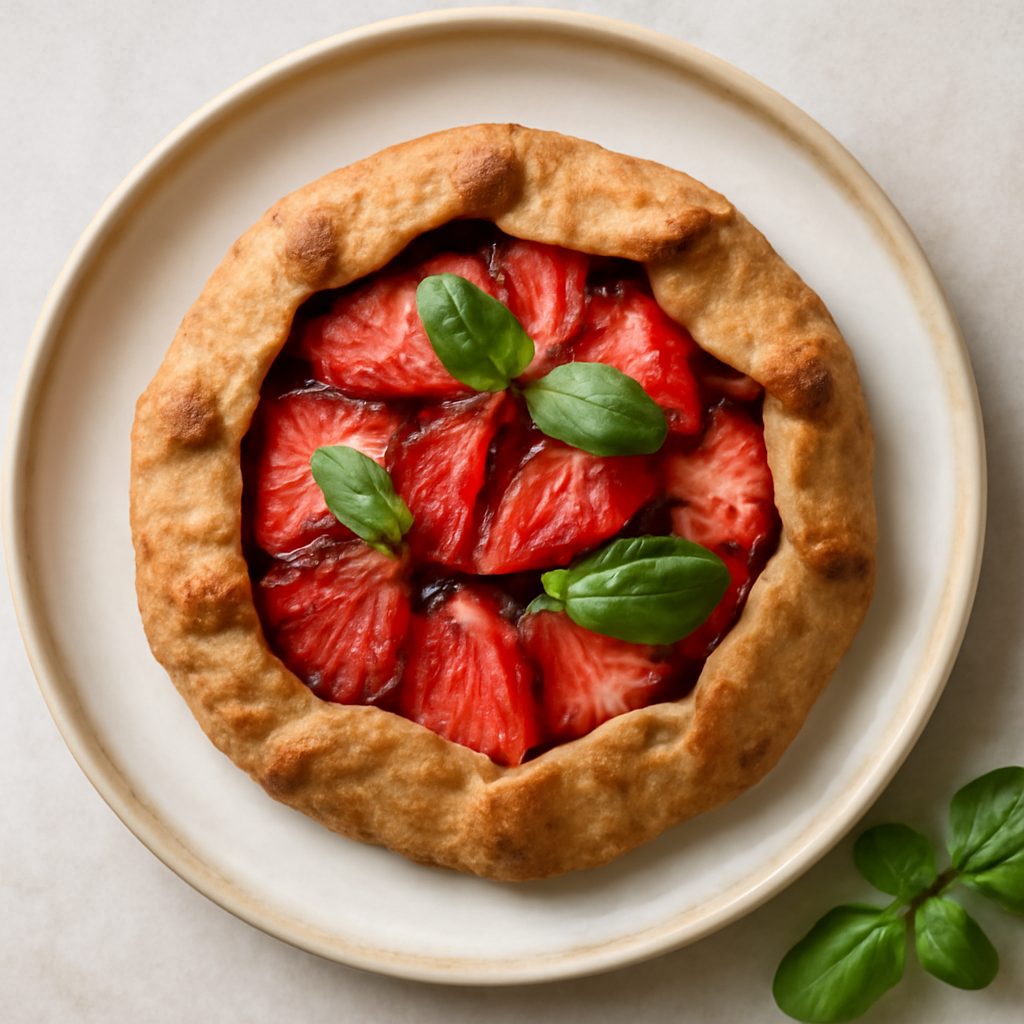 Crostata con Fragole e Lamponi, Crema