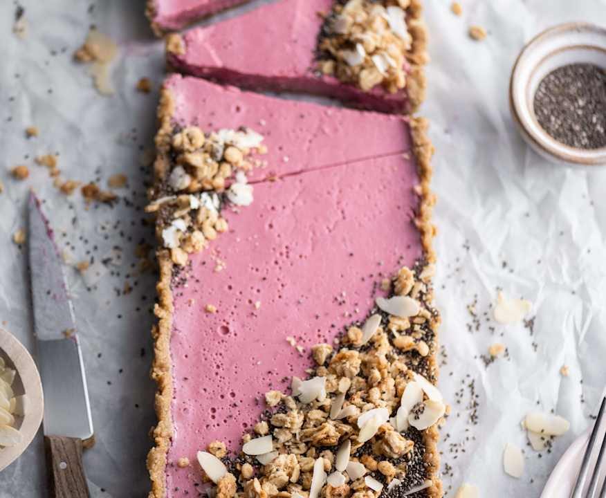 Crostata ibisco e lamponi Protein