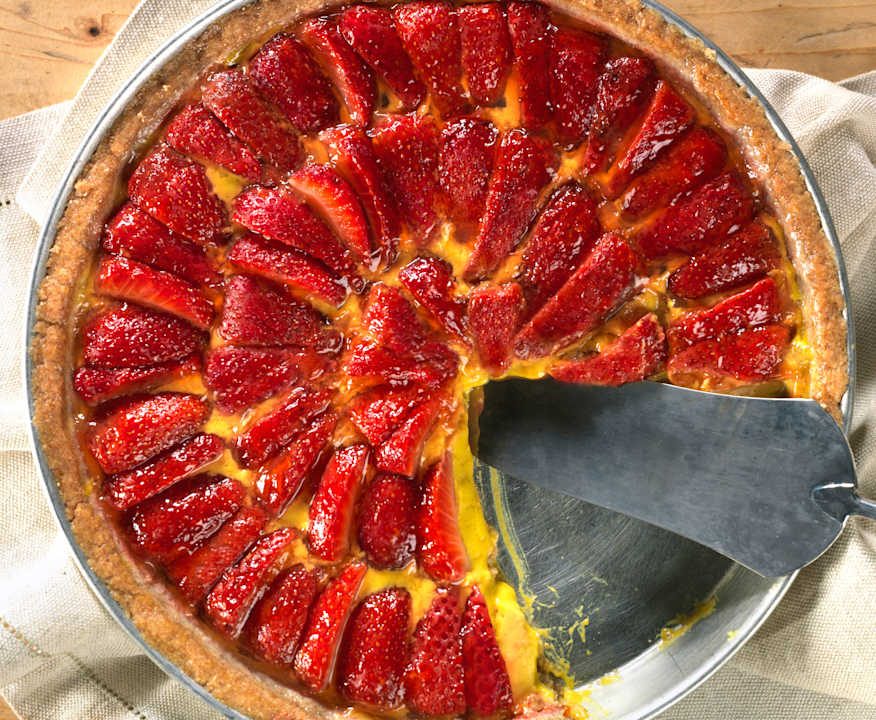 Crostata integrale alle fragole Low Fat
