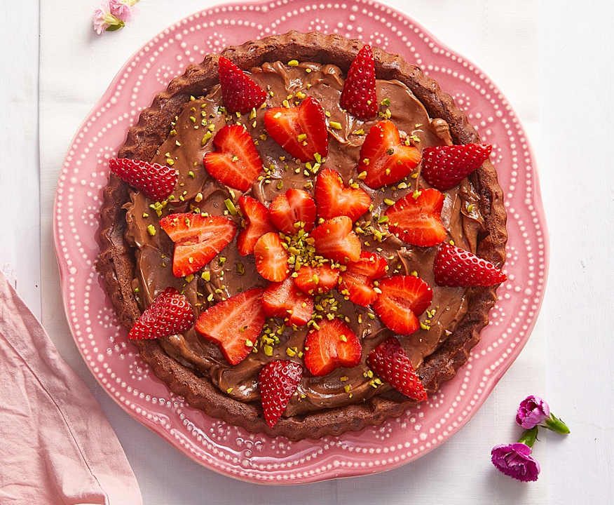 Crostata morbida gianduia e fragole Low Fat