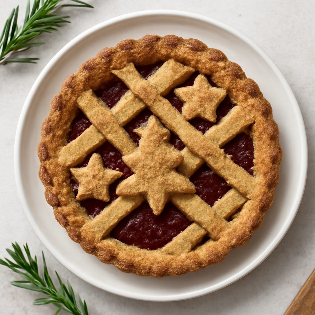 Crostata natalizia ai pistacchi - Versione fit