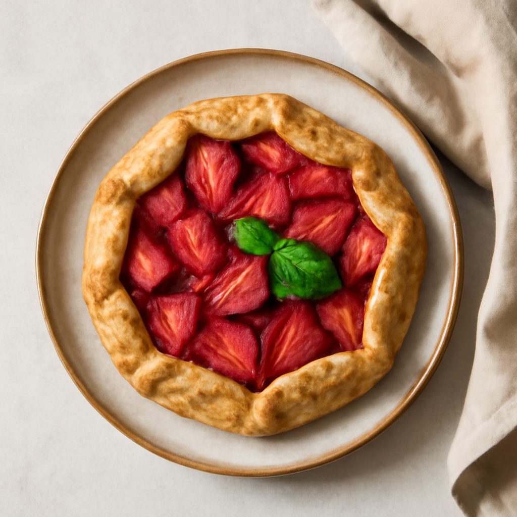 Crostata con Crema di Ricotta e Pere Caramellate Low Carb