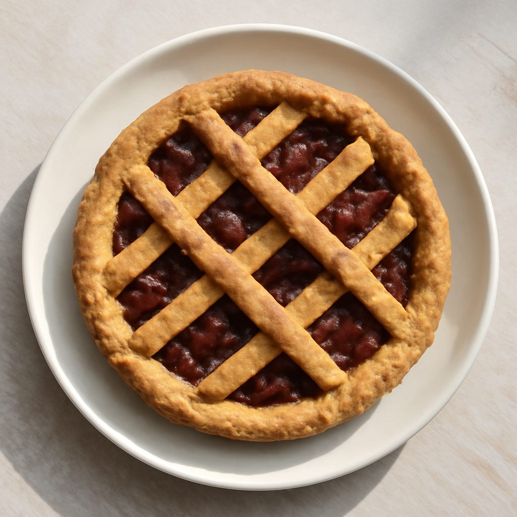 Crostata con Spaghetti di Mele Low Carb