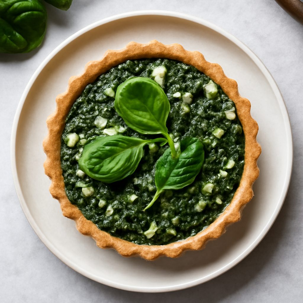 Crostata salata di spinaci proteica low-carb