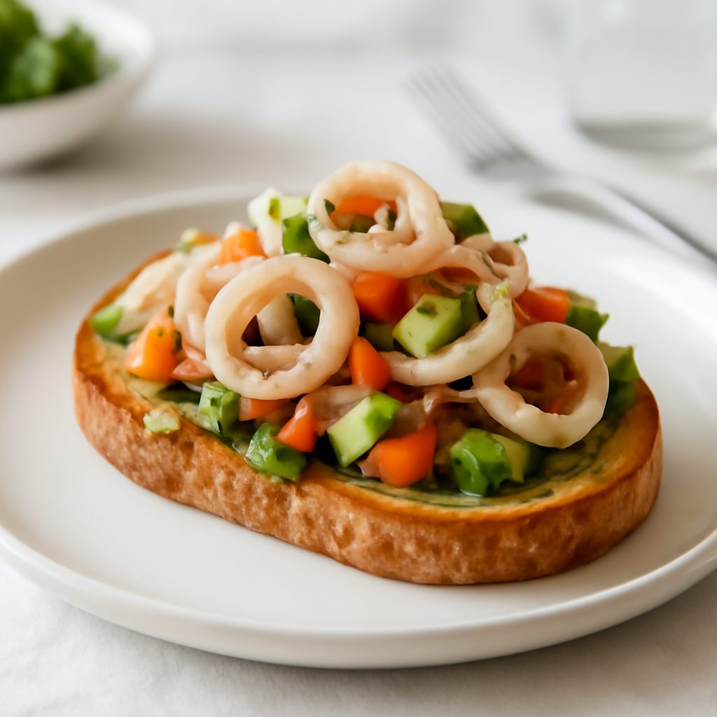 Crostini ai Calamari all'Americana Light