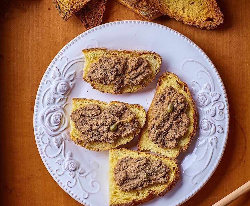 Crostini con crema di milza Protein