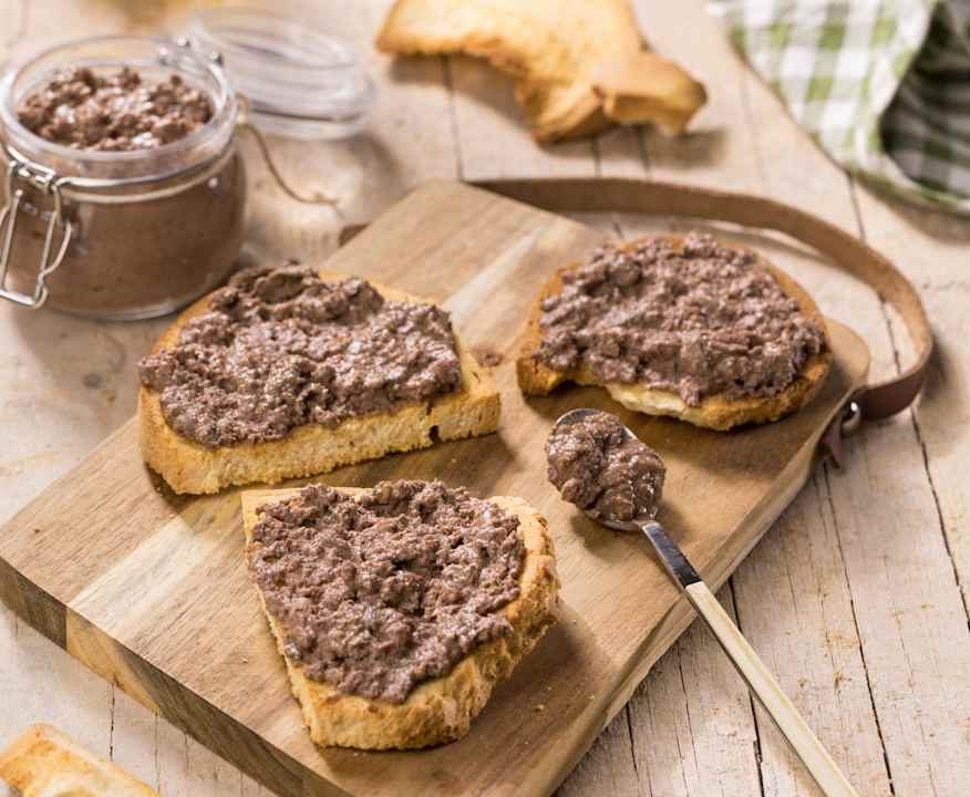 Crostini con fegatini di pollo Low Fat