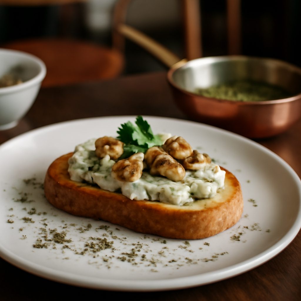 Crostini di Gorgonzola e Noci