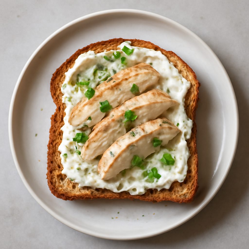 Crostini con crema di Gorgonzola e champagne