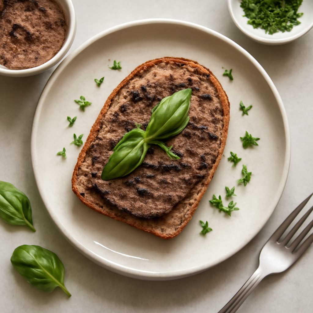 Crostini proteici con crema di milza low-carb