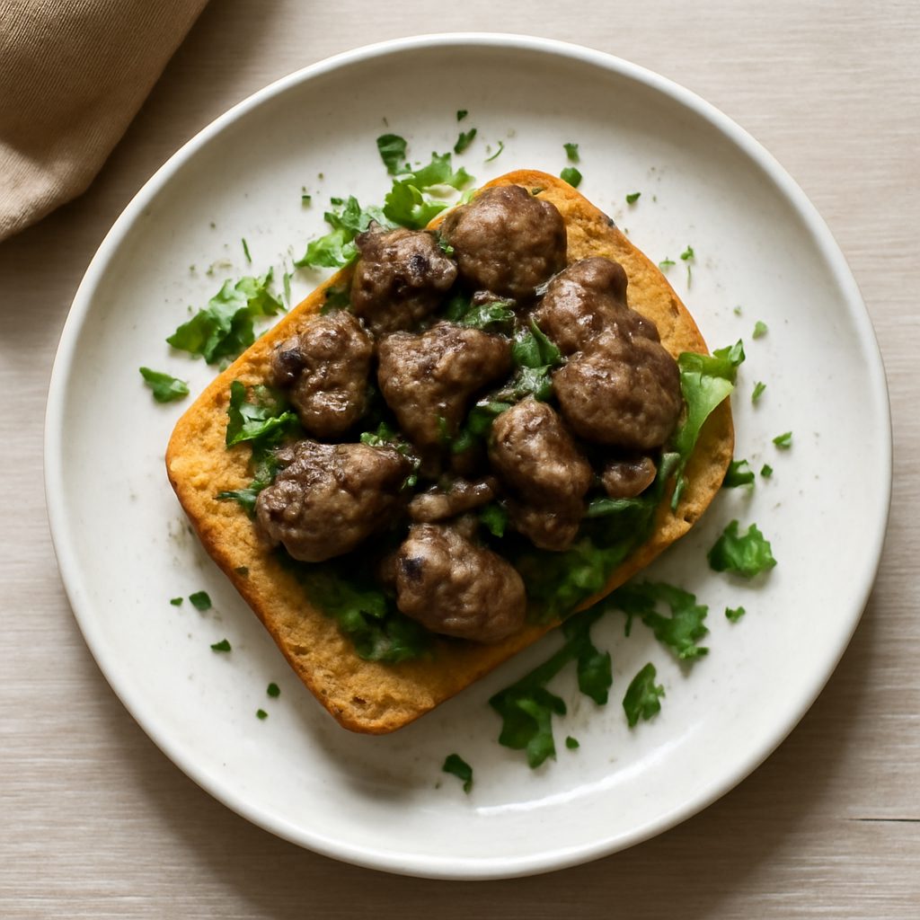 Crostini con Fegatini di Pollo
