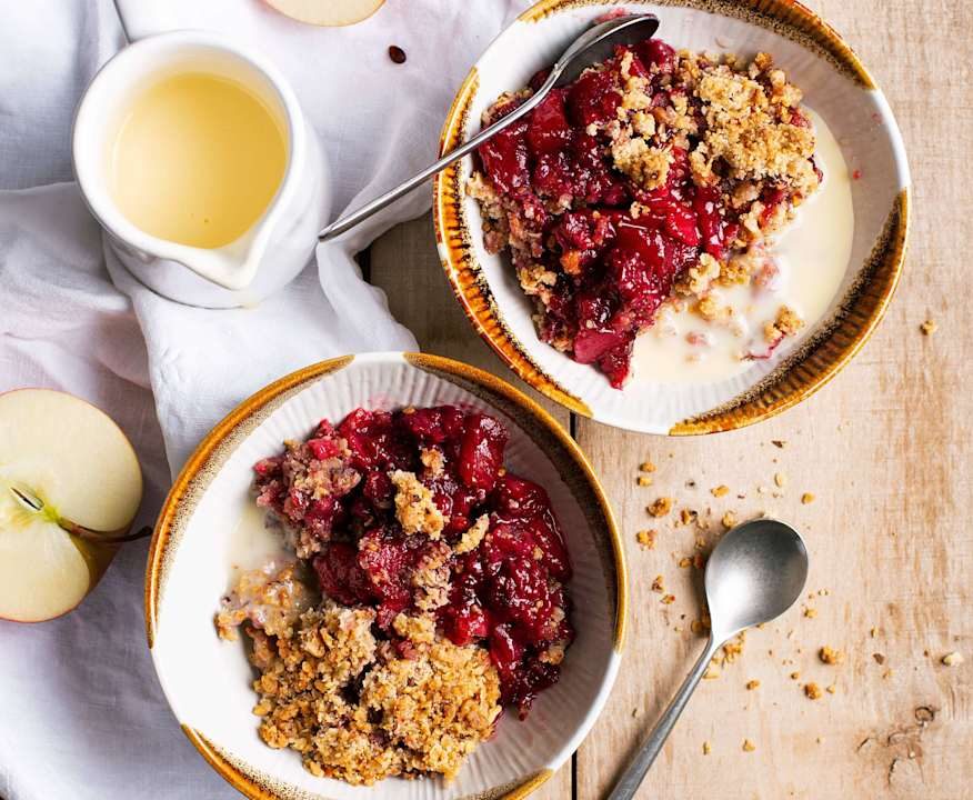 Crumble di frutta estiva con crema inglese Low Fat