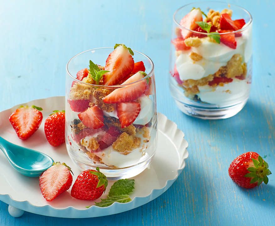 Crumble estivo alla fragola e yogurt Low Fat
