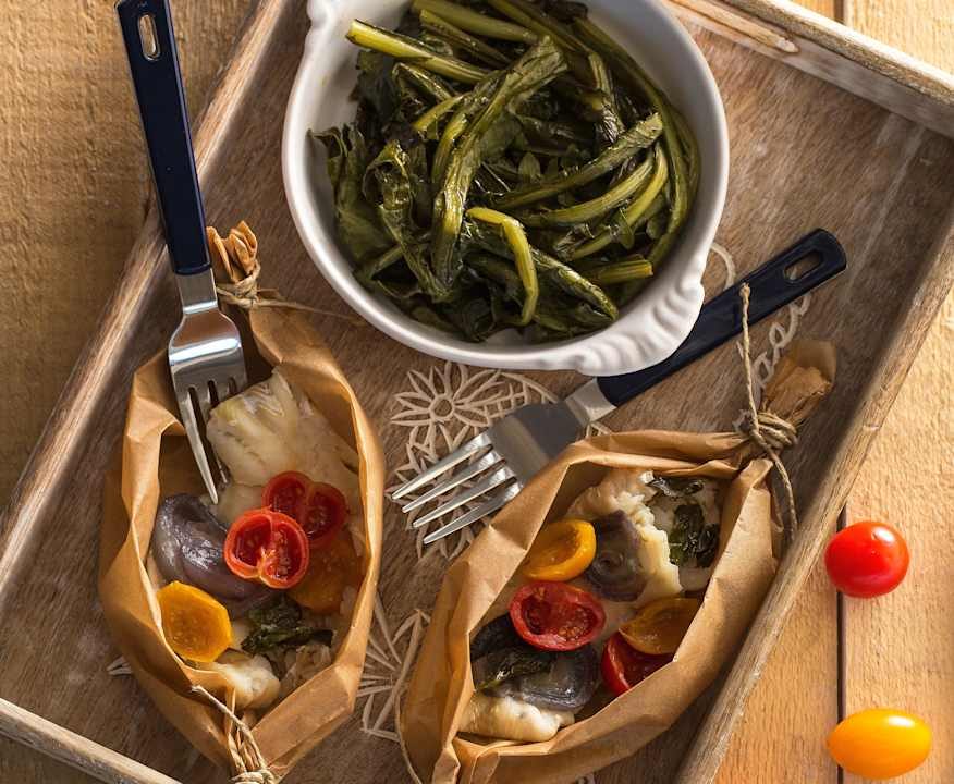 Cuore di merluzzo e contorno di cicoria Protein