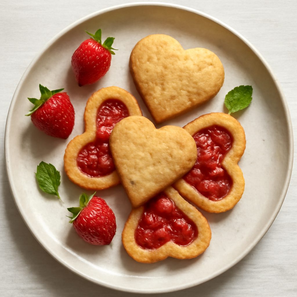 Cuori di Frolla alla Fragola