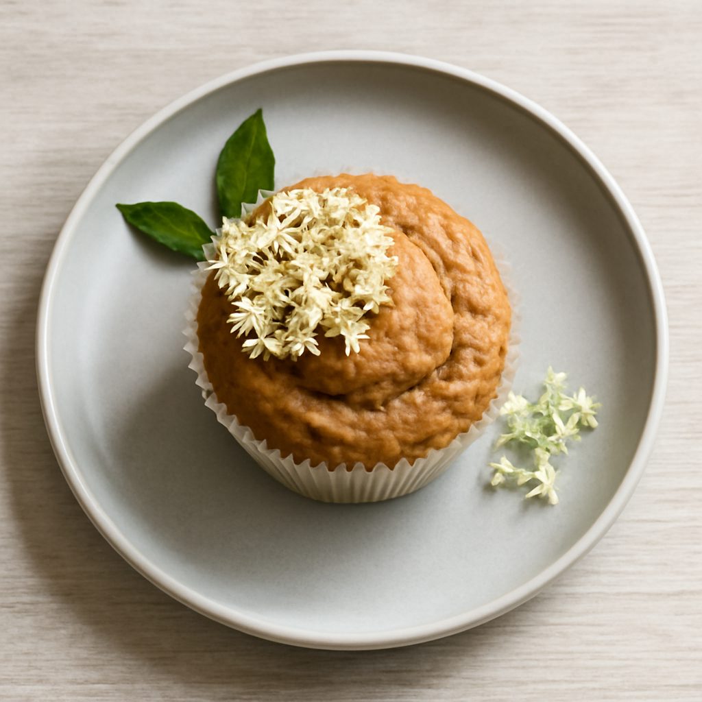 Cupcake ai fiori di sambuco proteico low-carb