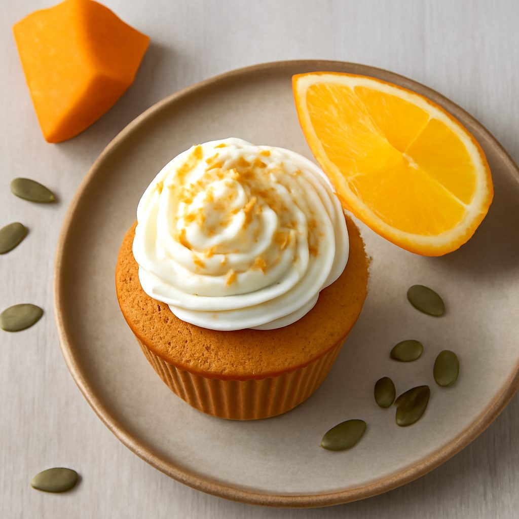Cupcake alla zucca e arancio Proteico Low-Carb