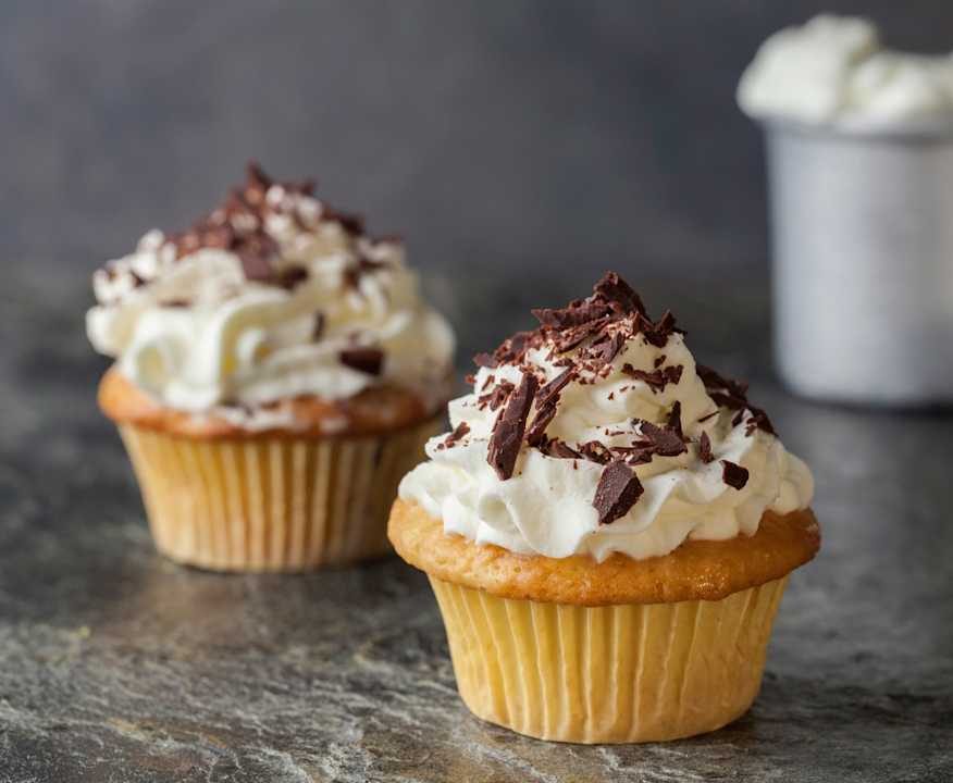 Cupcake con panna montata Low Fat