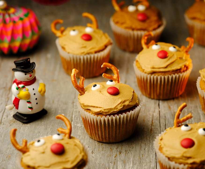 Cupcakes renna alle pere e caramello
