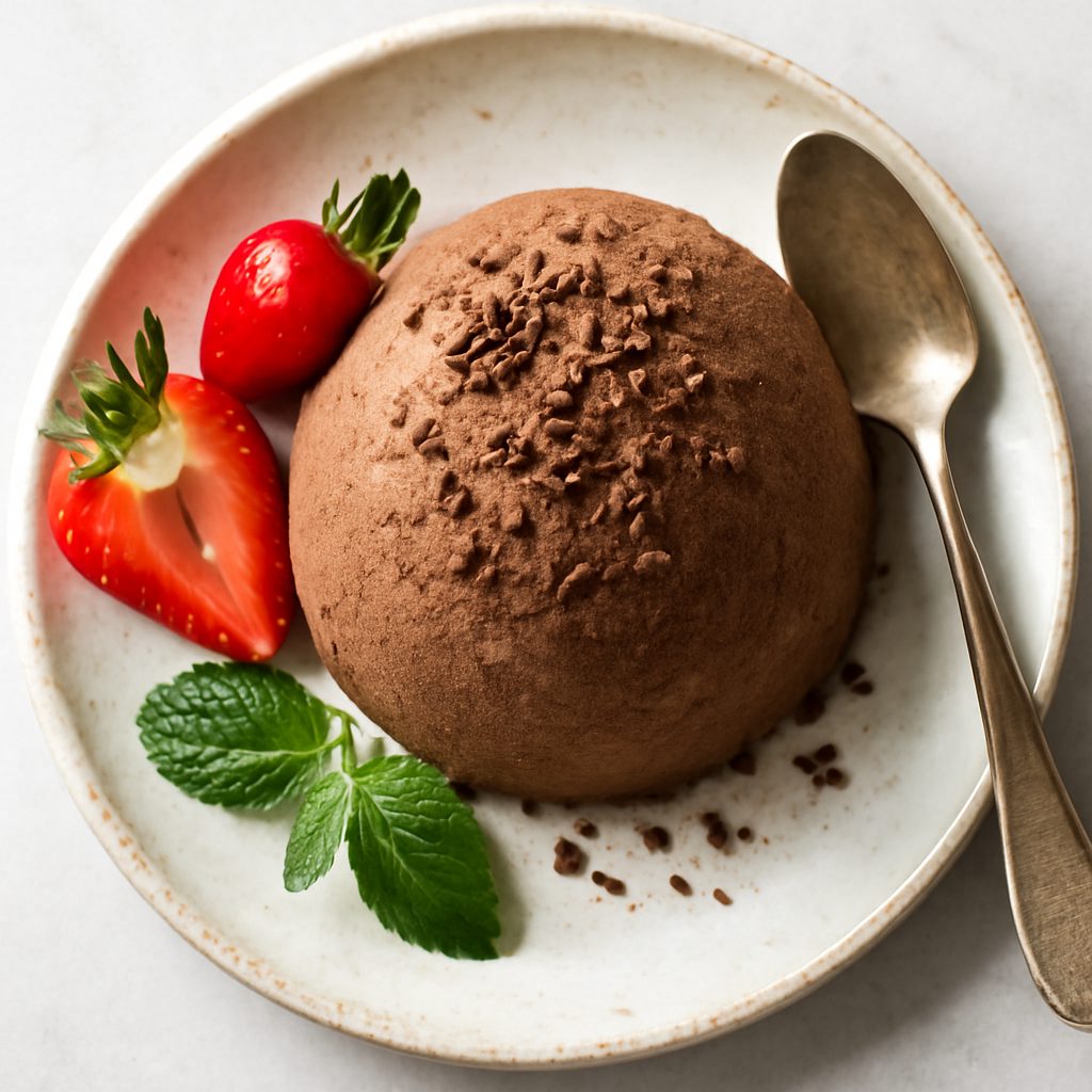 Cupoletta di Gelato al Cioccolato Low Carb
