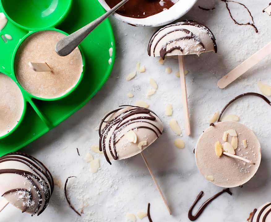 Cupolette di gelato alle banane, yogurt greco e burro di arachidi Low Fat