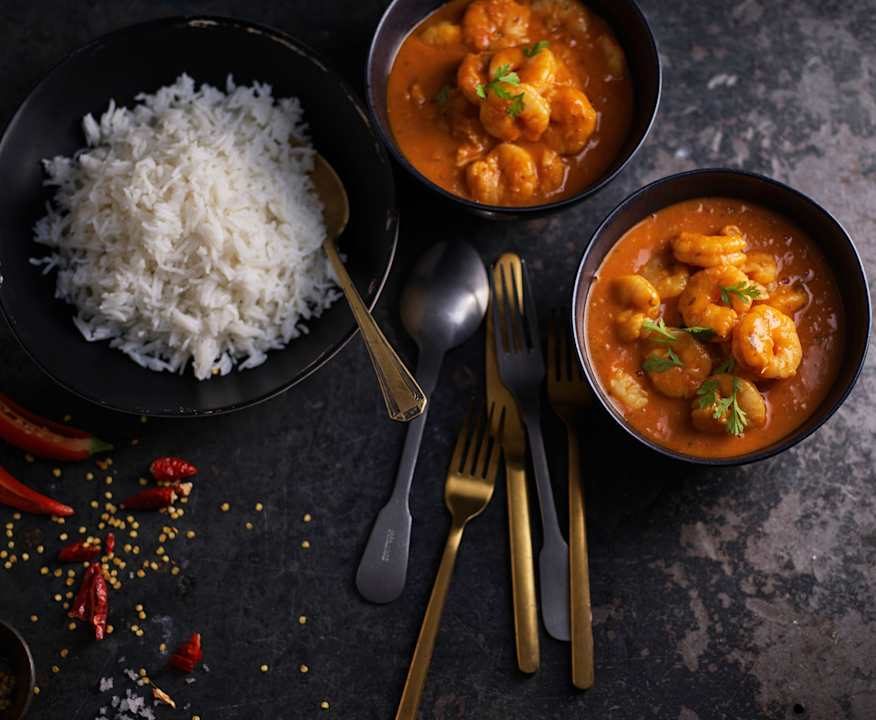 Curry di gamberi con riso basmati (Bimby Friend) Protein