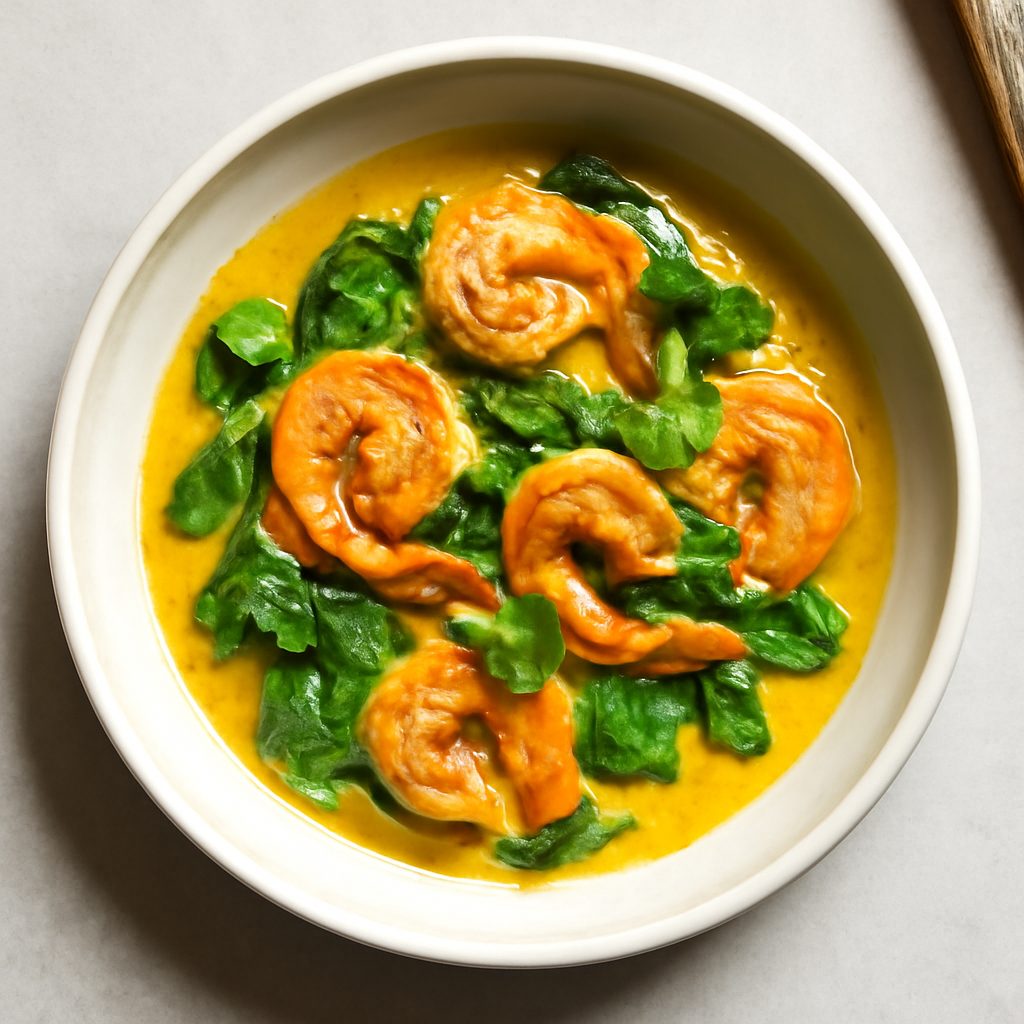 Curry di gamberi con zucchine