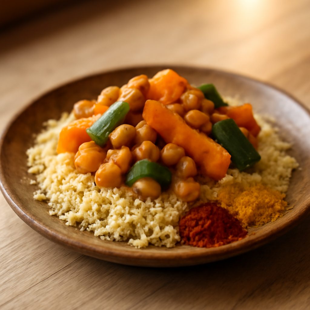 Cuscus marocchino light con agnello magro e verdure