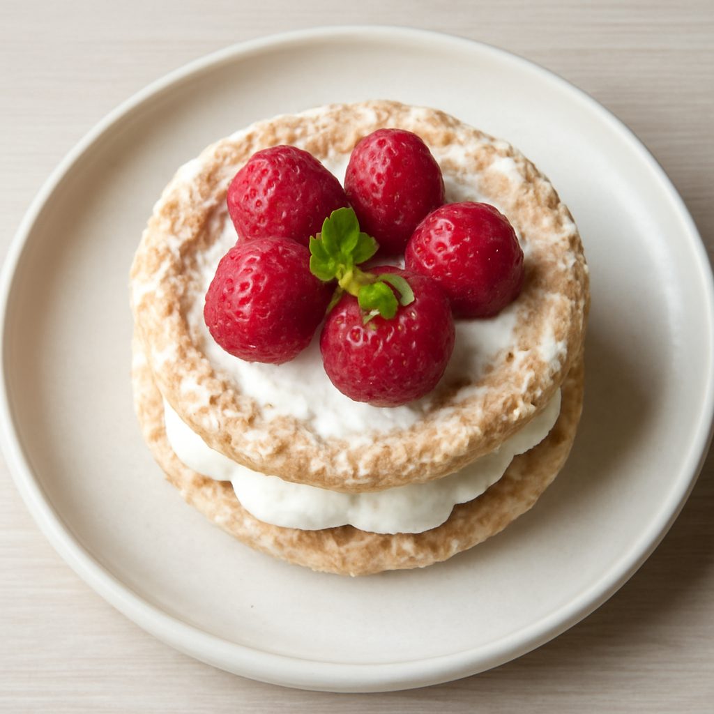 Dacquoise ai lamponi Low-Carb Proteico