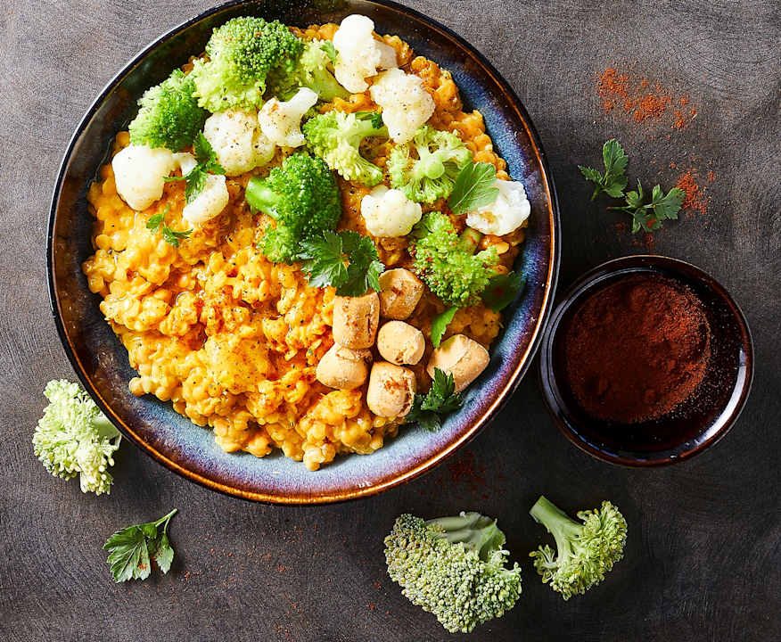Dahal di lenticchie, broccoli e cavolfiore Protein