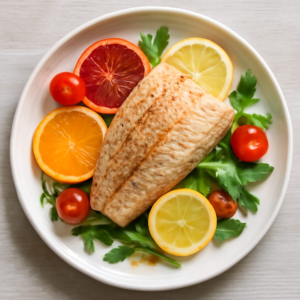 Dentice agli agrumi proteico low-carb